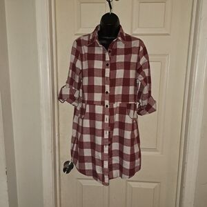 Hotouch plaid dress with pockets size small